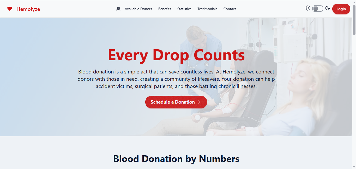 Hemolyze: Blood Donation Management Platform